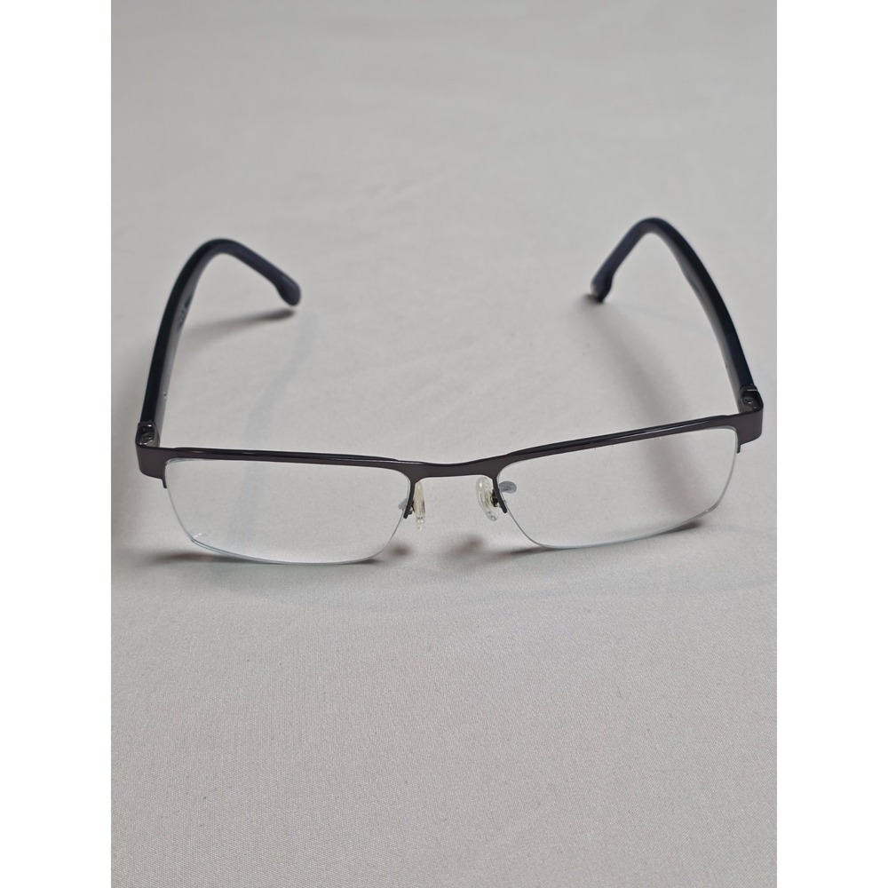 Carrera Eyeglasses Men Dark Ruthenium 8888 R80 Semi Rimless Rectangle Frames